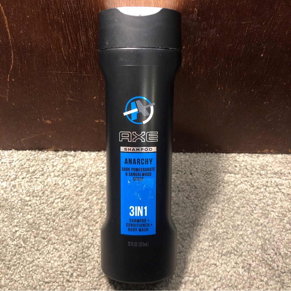 Axe Anarchy for Him 3-In-1 Shampoo Conditioner Body Wash Dark Pomegranate 12oz